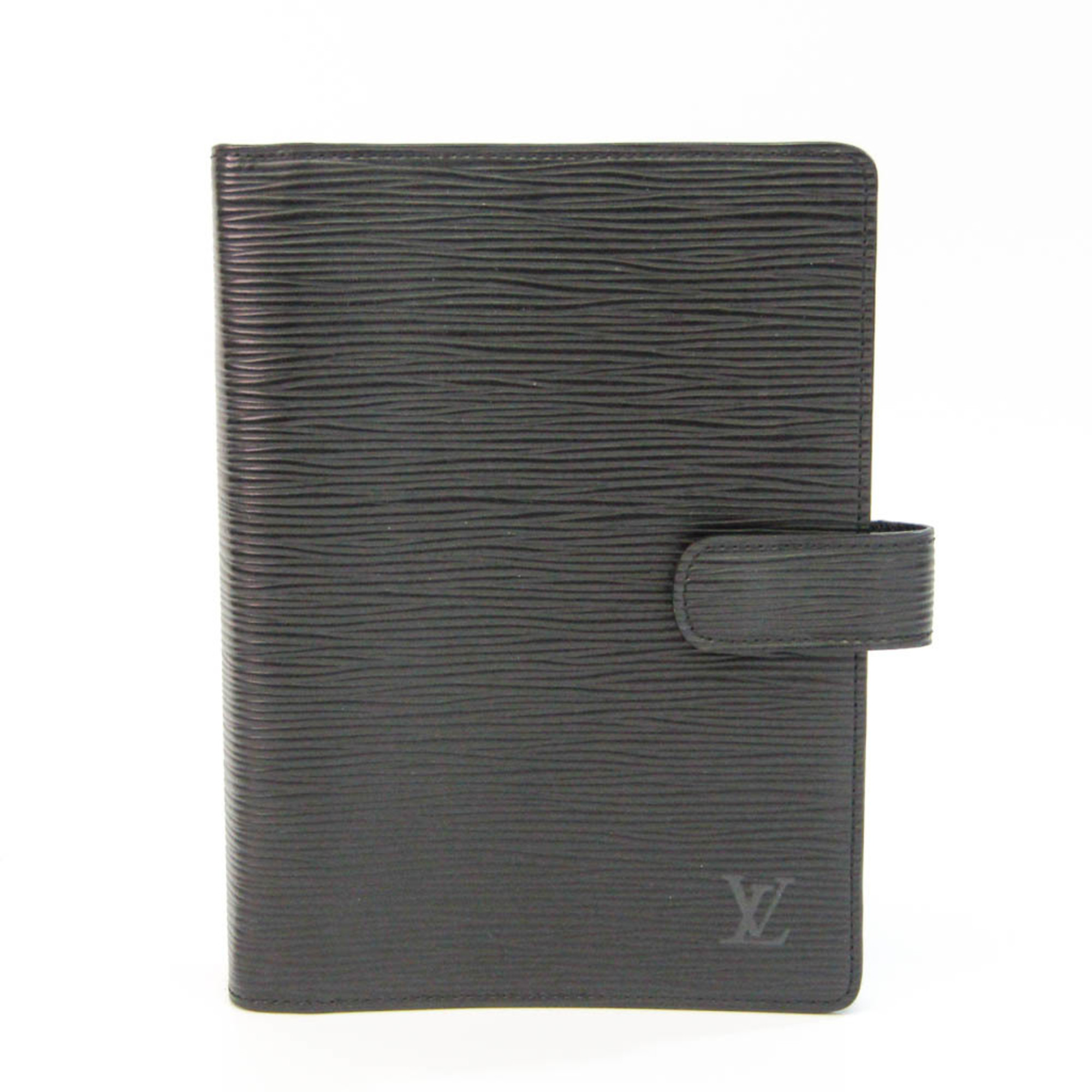 Louis Vuitton Epi Personal Size Planner Cover Noir Agenda Mm R20042